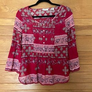 Denim & Supply Ralph Lauren red boho blouse